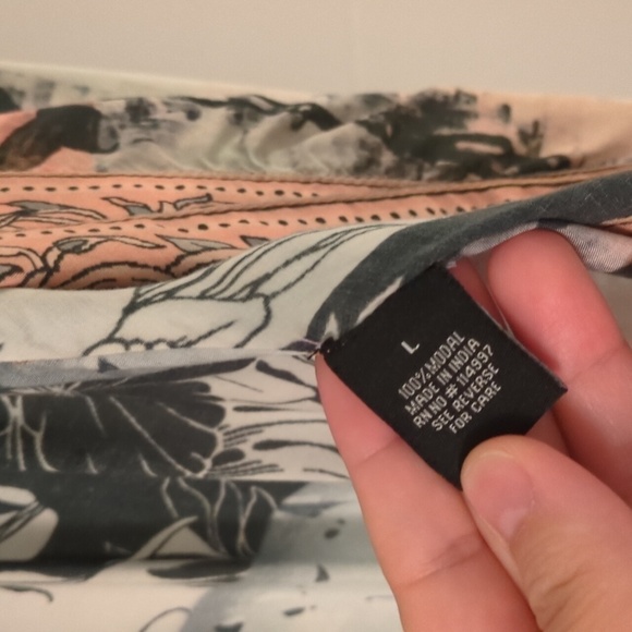 Tolani Collection Boho Beachy Coastal Open Kimono Vacation Resort Size Large - Picture 7 of 10